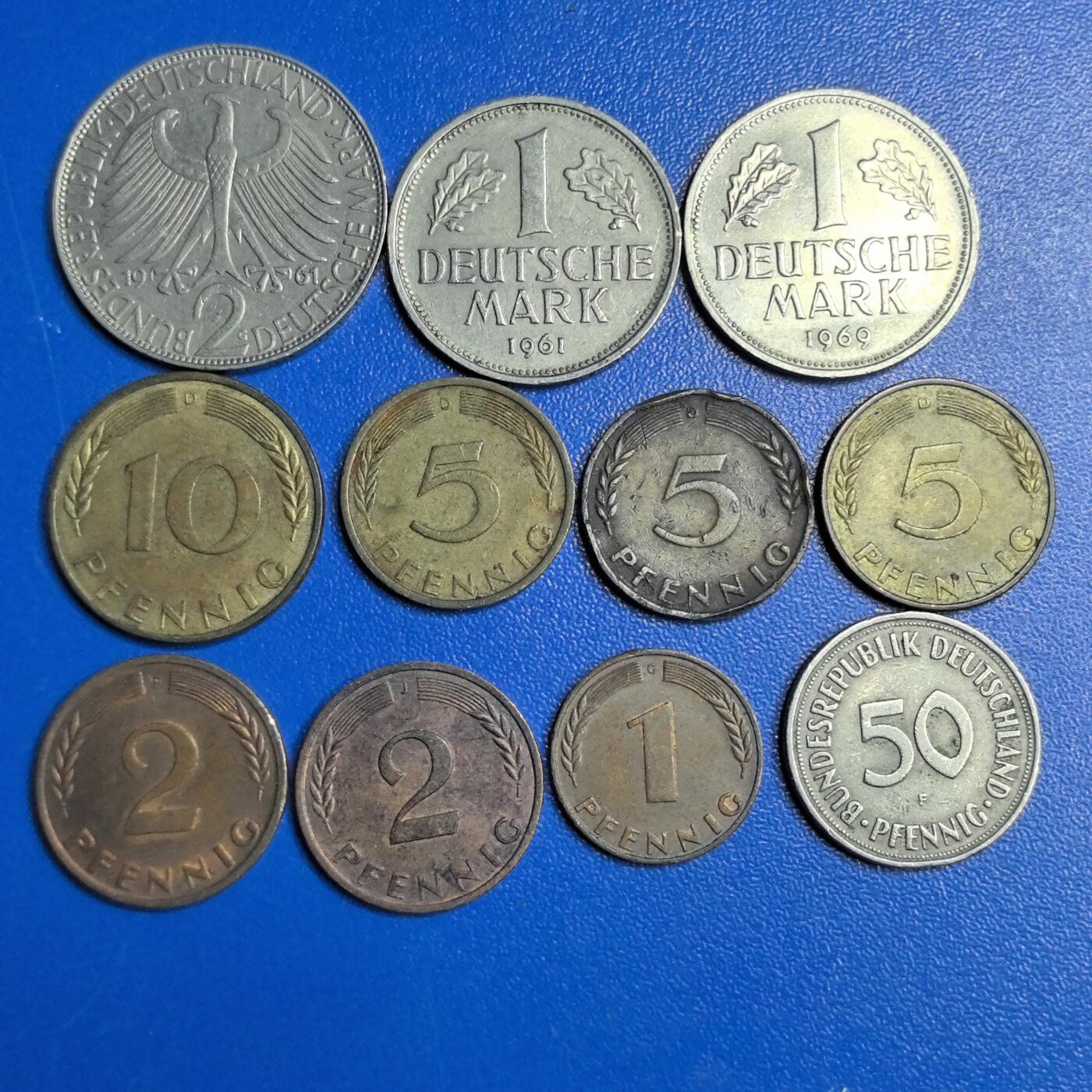 各国家硬币 无佣金 德国 11个