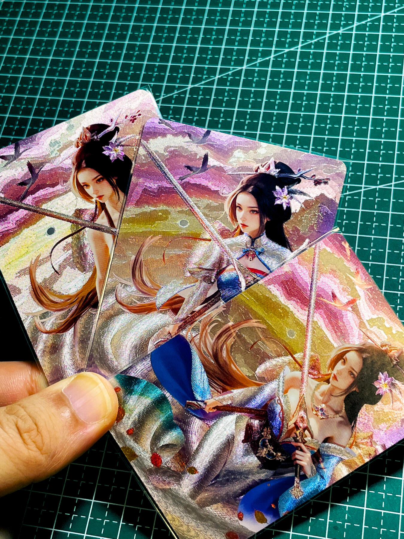 【关注参拍有赠卡】显眼宝31期  逝者如斯夫不舍昼夜 五月卡牌     原创五林系列卡   3建模   衡山派   共3张   粗闪精扣工艺  小卡尺寸  60*87