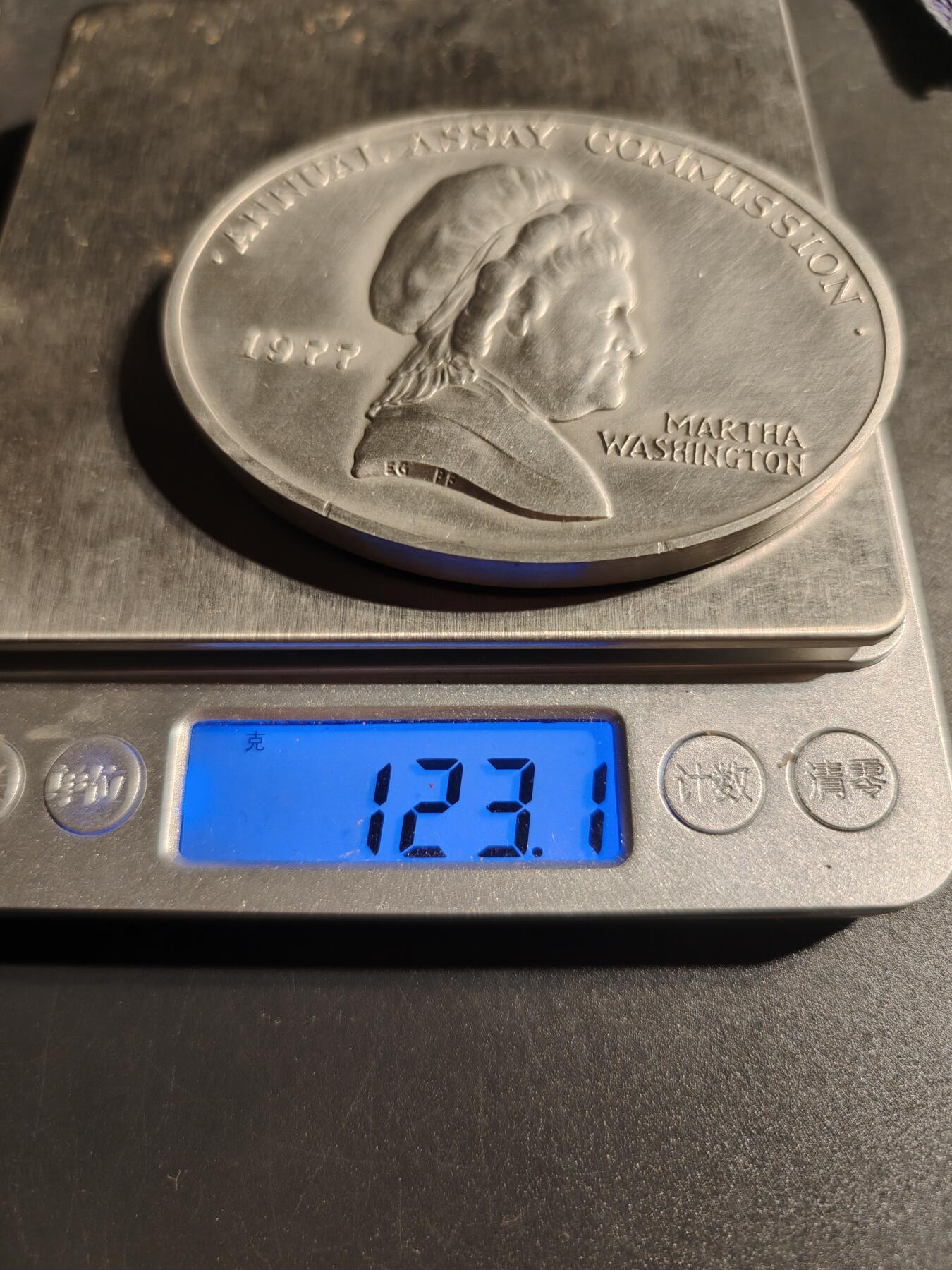 老王徽章第148期 美国年度铸币检验委员会纪念章    尺寸75×58mm   重量123.1g