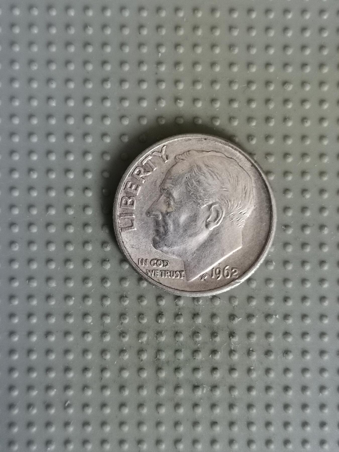 2025年第81场各国散币拍卖（总第81场） 美国1962年10美分银币