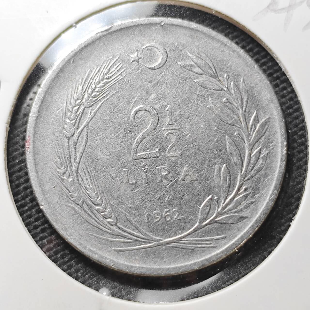 KK钱币收藏小铺 第334期 2月预留时间 周末发货  土耳其2.5里拉