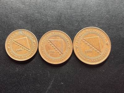 邮泉阁限时拍卖第二十四场 各国硬币专场（硬币在国外） - 波斯尼亚和黑塞哥维那3枚