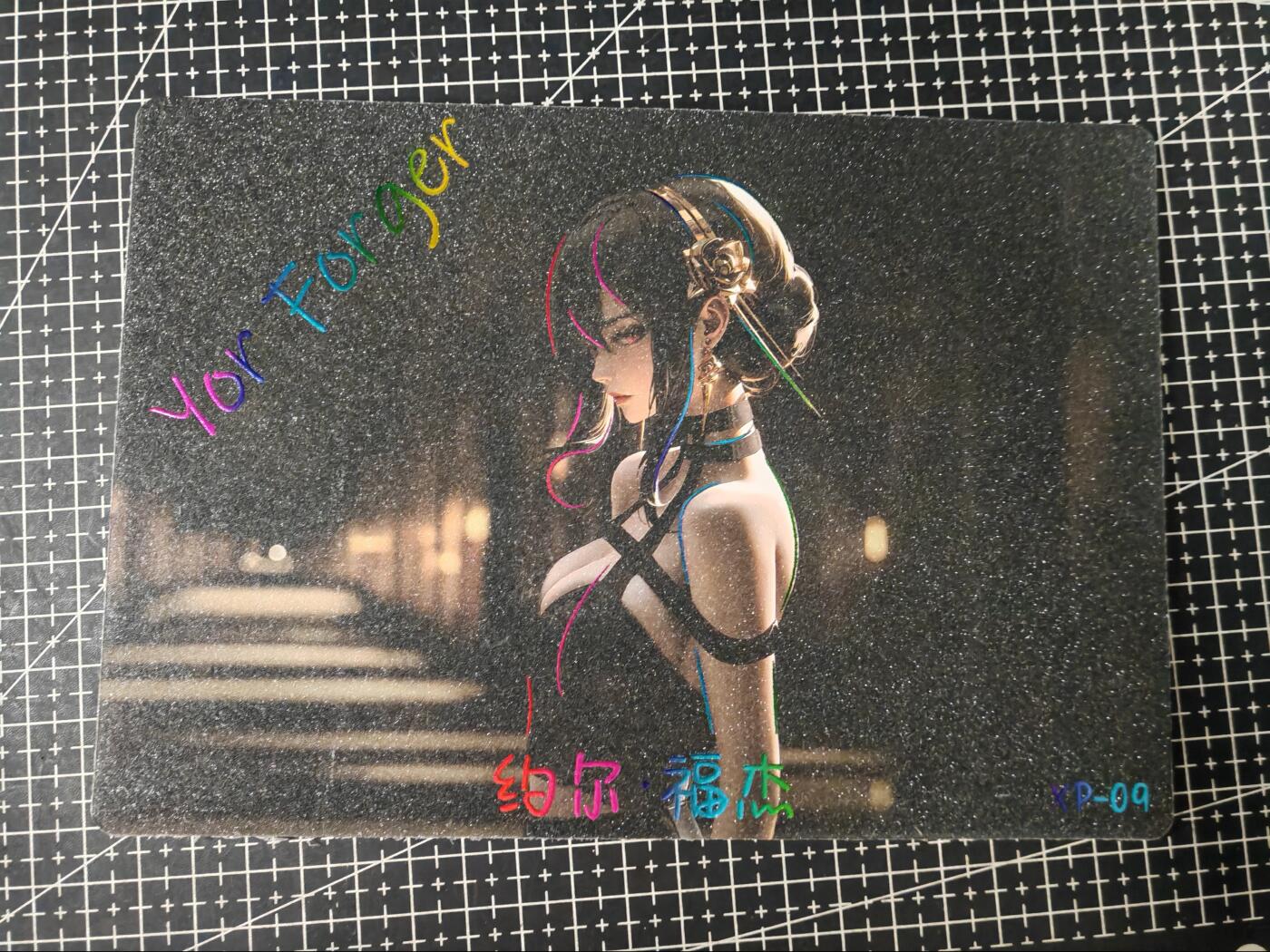 铃鹿第七期（提示一：自制卡难免瑕疵，可能存在撞角爆边等出厂瑕疵，介意慎拍；提示二：参拍请慎重，跑单押金不退的）） A5动漫美女磨砂大卡