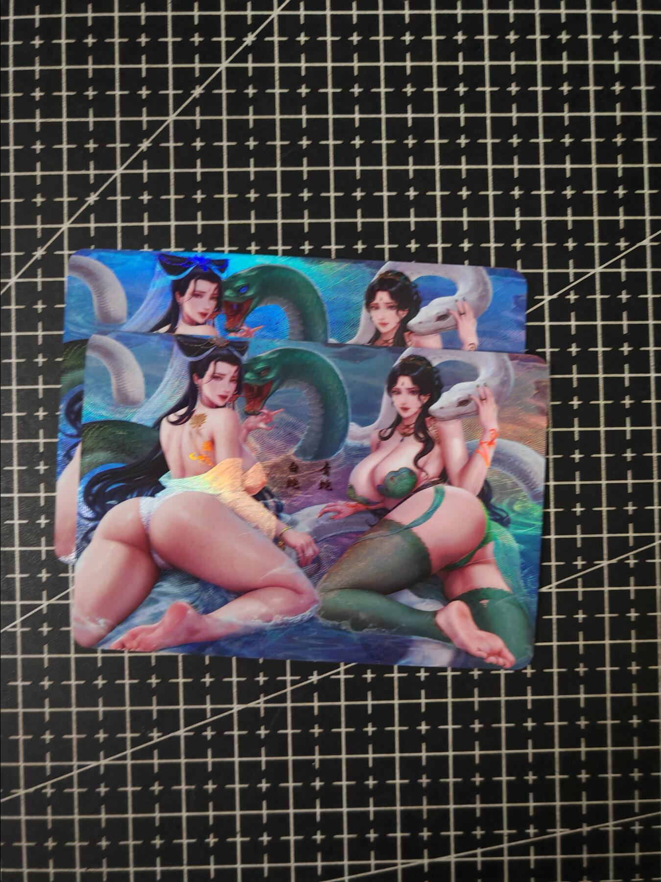铃鹿第七期（提示一：自制卡难免瑕疵，可能存在撞角爆边等出厂瑕疵，介意慎拍；提示二：参拍请慎重，跑单押金不退的）） 柳钢蛋艺术彩闪对卡1
