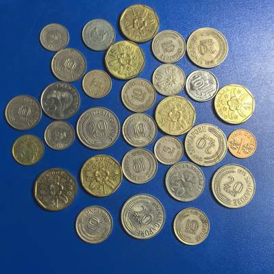 各国家硬币 无佣金 - 新加坡30个