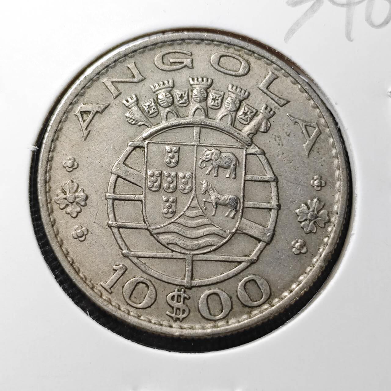KK钱币收藏小铺 第334期 2月预留时间 周末发货 葡属安哥拉10埃斯库多 