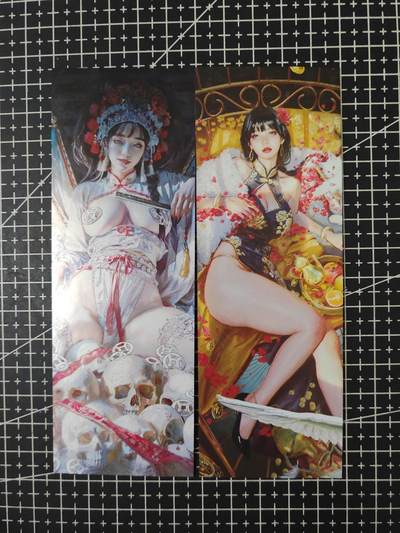 铃鹿第七期（提示一：自制卡难免瑕疵，可能存在撞角爆边等出厂瑕疵，介意慎拍；提示二：参拍请慎重，跑单押金不退的）） - 燎原妖姬传书签两张