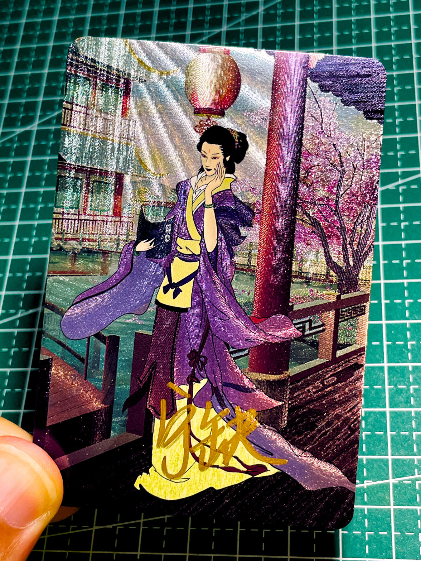 【关注参拍有赠卡】显眼宝31期  逝者如斯夫不舍昼夜 【宁缺亲签】 红楼梦 散配一张 李纨 粗闪工艺 小卡尺寸