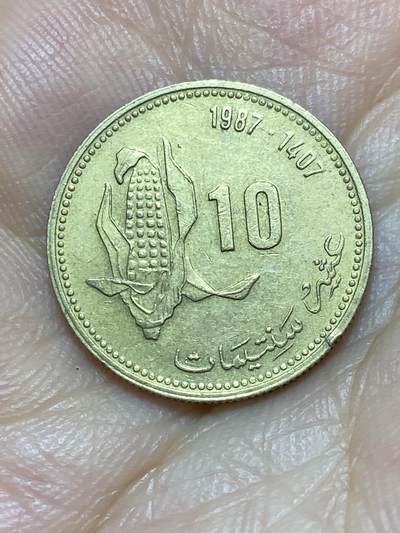 2025年第八十九场(总第一百一十五场）外国好品散币(免佣金) - 摩洛哥🇲🇦1987单年份10分(伊斯兰历1407年，哈桑二世时期第三版，FAO币)