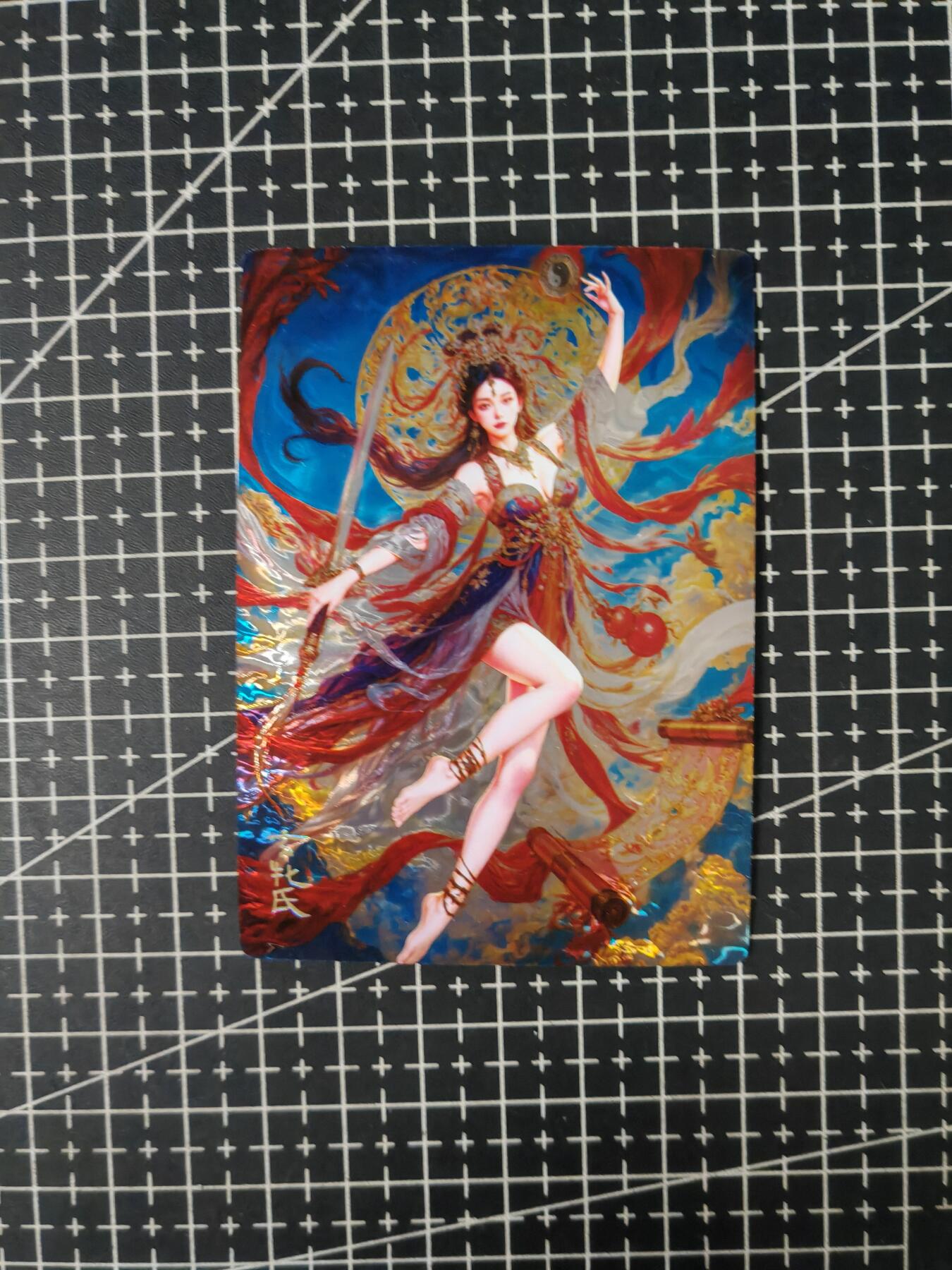 铃鹿第七期（提示一：自制卡难免瑕疵，可能存在撞角爆边等出厂瑕疵，介意慎拍；提示二：参拍请慎重，跑单押金不退的）） 光刻玄女
