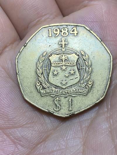 2025年第八十九场(总第一百一十五场）外国好品散币(免佣金) - 萨摩亚🇼🇸1984单年份1塔拉(第二套流通硬币第二版)