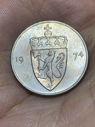 2025年第八十九场(总第一百一十五场）外国好品散币(免佣金) - 挪威🇳🇴1974年50欧尔(奥拉夫五世时期第二套，首发年)