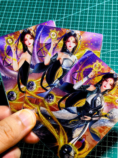 【关注参拍有赠卡】显眼宝31期  逝者如斯夫不舍昼夜 - 五月卡牌     原创五林系列卡   3建模   全真教   共3张   粗闪精扣工艺  小卡尺寸  60*87