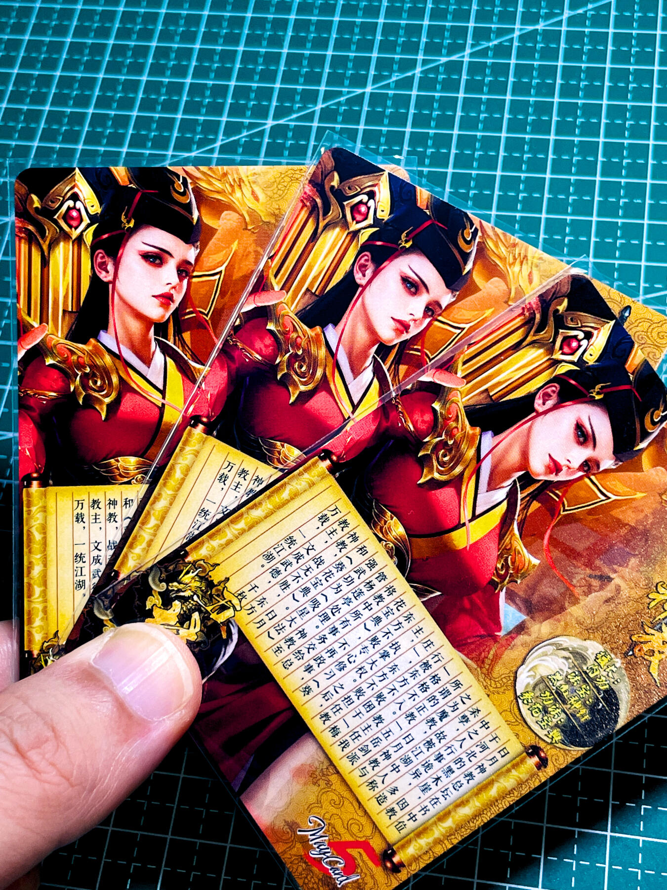 【关注参拍有赠卡】显眼宝31期  逝者如斯夫不舍昼夜 五月卡牌     原创五林系列卡   3建模   日月神教   共3张   粗闪精扣工艺  小卡尺寸  60*87