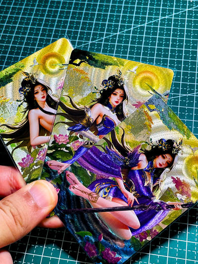 【关注参拍有赠卡】显眼宝31期  逝者如斯夫不舍昼夜 - 五月卡牌     原创五林系列卡   3建模   点仓派   共3张   粗闪精扣工艺  小卡尺寸  60*87