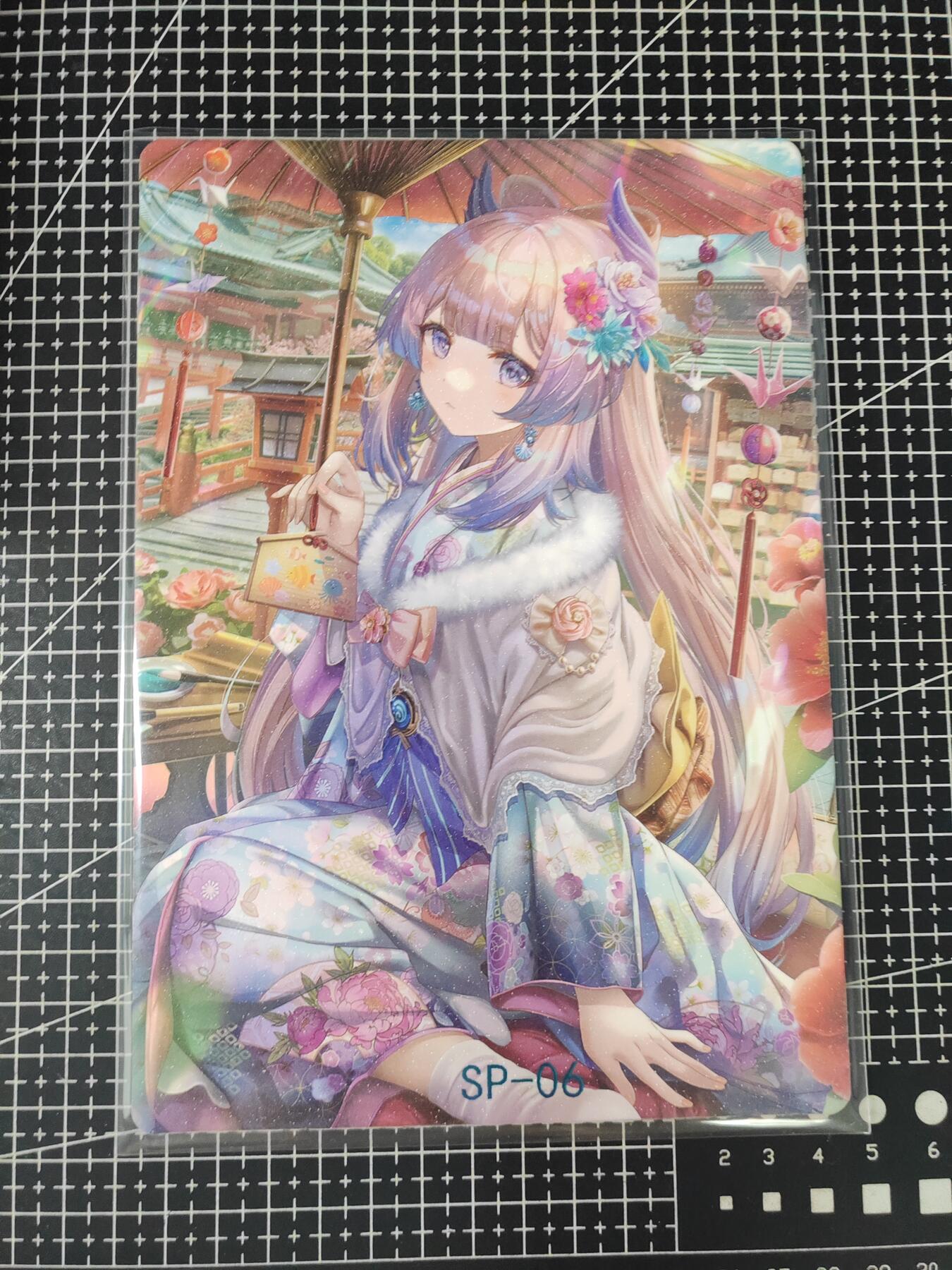 铃鹿第七期（提示一：自制卡难免瑕疵，可能存在撞角爆边等出厂瑕疵，介意慎拍；提示二：参拍请慎重，跑单押金不退的）） A5动漫美女磨砂大卡
