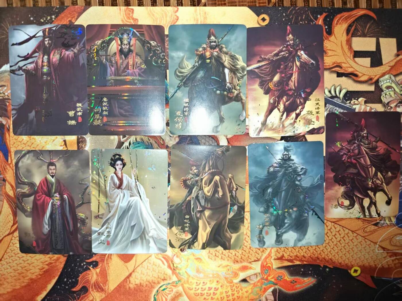 龙虎卡牌第五十四场 （无佣金，满120包邮，欢迎送拍） 纱布闪套卡 阿毛 寻梦三国135张大全套（主套+9卡头+9cp+9sp 出厂品相）