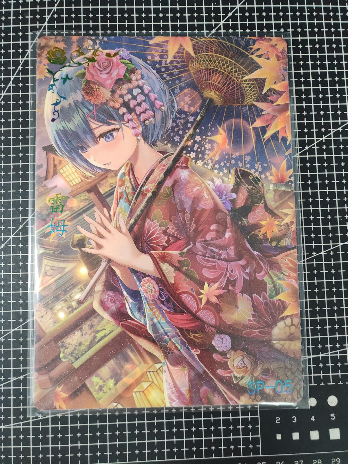 铃鹿第七期（提示一：自制卡难免瑕疵，可能存在撞角爆边等出厂瑕疵，介意慎拍；提示二：参拍请慎重，跑单押金不退的）） A5动漫美女磨砂大卡