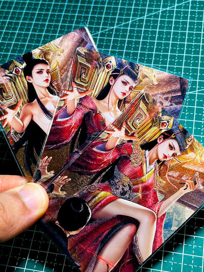 【关注参拍有赠卡】显眼宝31期  逝者如斯夫不舍昼夜 - 五月卡牌     原创五林系列卡   3建模   日月神教   共3张   粗闪精扣工艺  小卡尺寸  60*87