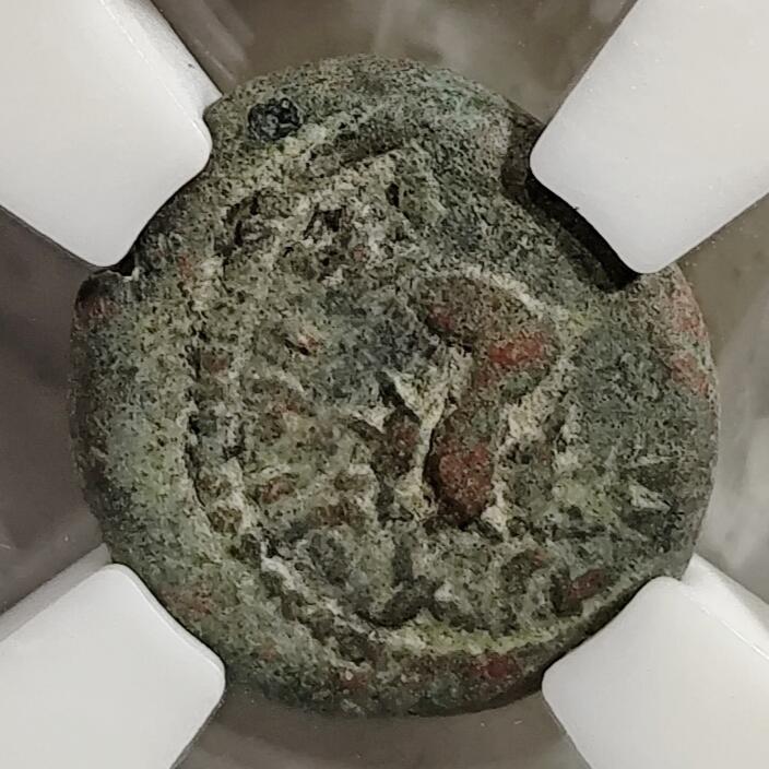 希腊罗马丝路打制币化石【中外钱币放漏】专场！陆小鱼的钱币仓，限时拍卖第078场 埃兰王国 奥罗德二世铜币/主神巴勒斯与阿拉米铭文