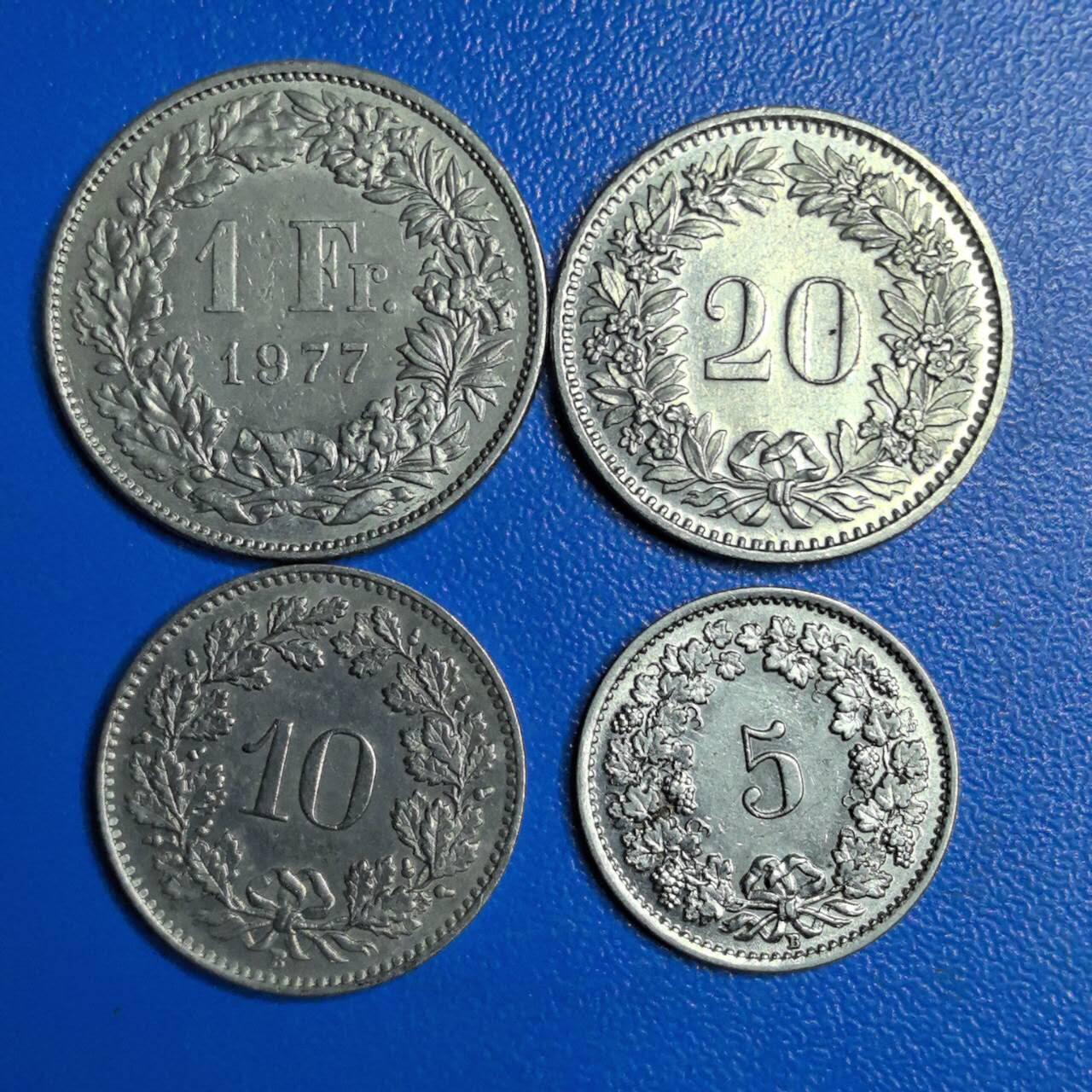 各国家硬币 无佣金 瑞士4个