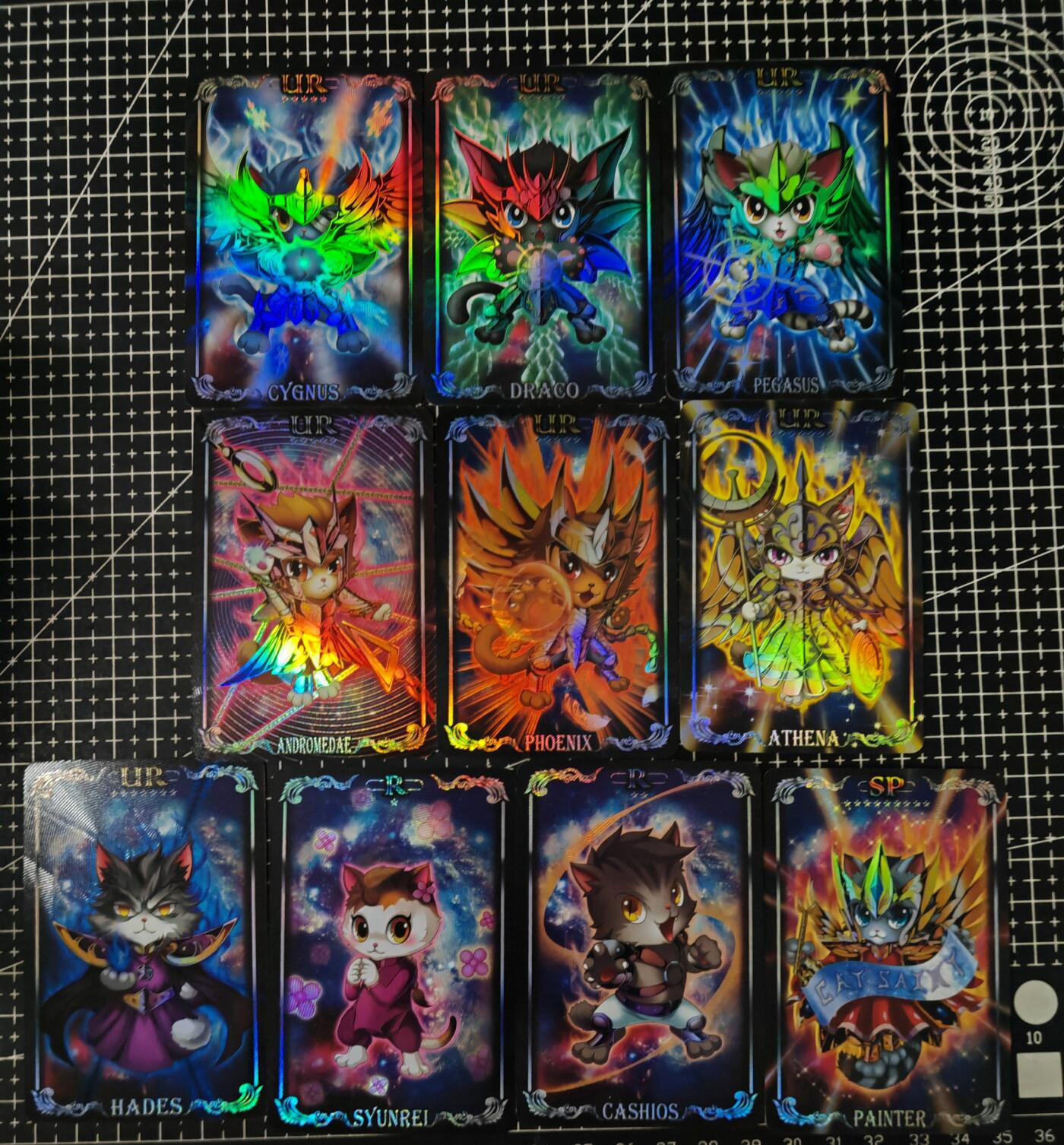 铃鹿第七期（提示一：自制卡难免瑕疵，可能存在撞角爆边等出厂瑕疵，介意慎拍；提示二：参拍请慎重，跑单押金不退的）） 骁骑营猫斗士彩闪套