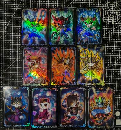 铃鹿第七期（提示一：自制卡难免瑕疵，可能存在撞角爆边等出厂瑕疵，介意慎拍；提示二：参拍请慎重，跑单押金不退的）） - 骁骑营猫斗士彩闪套