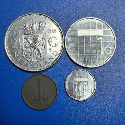 各国家硬币 无佣金 - 荷兰硬币 4个