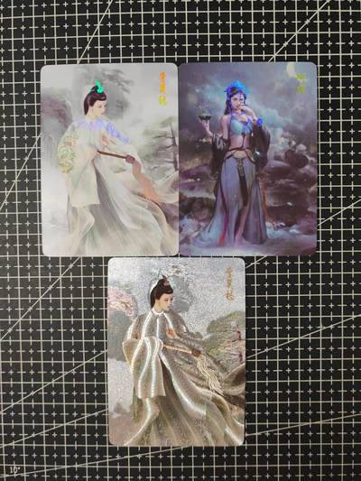 铃鹿第七期（提示一：自制卡难免瑕疵，可能存在撞角爆边等出厂瑕疵，介意慎拍；提示二：参拍请慎重，跑单押金不退的）） - 燎原武林志3张