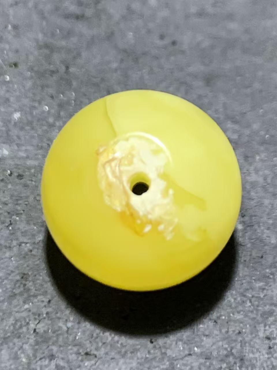天然俄料原矿蜜蜡通货圆珠一颗