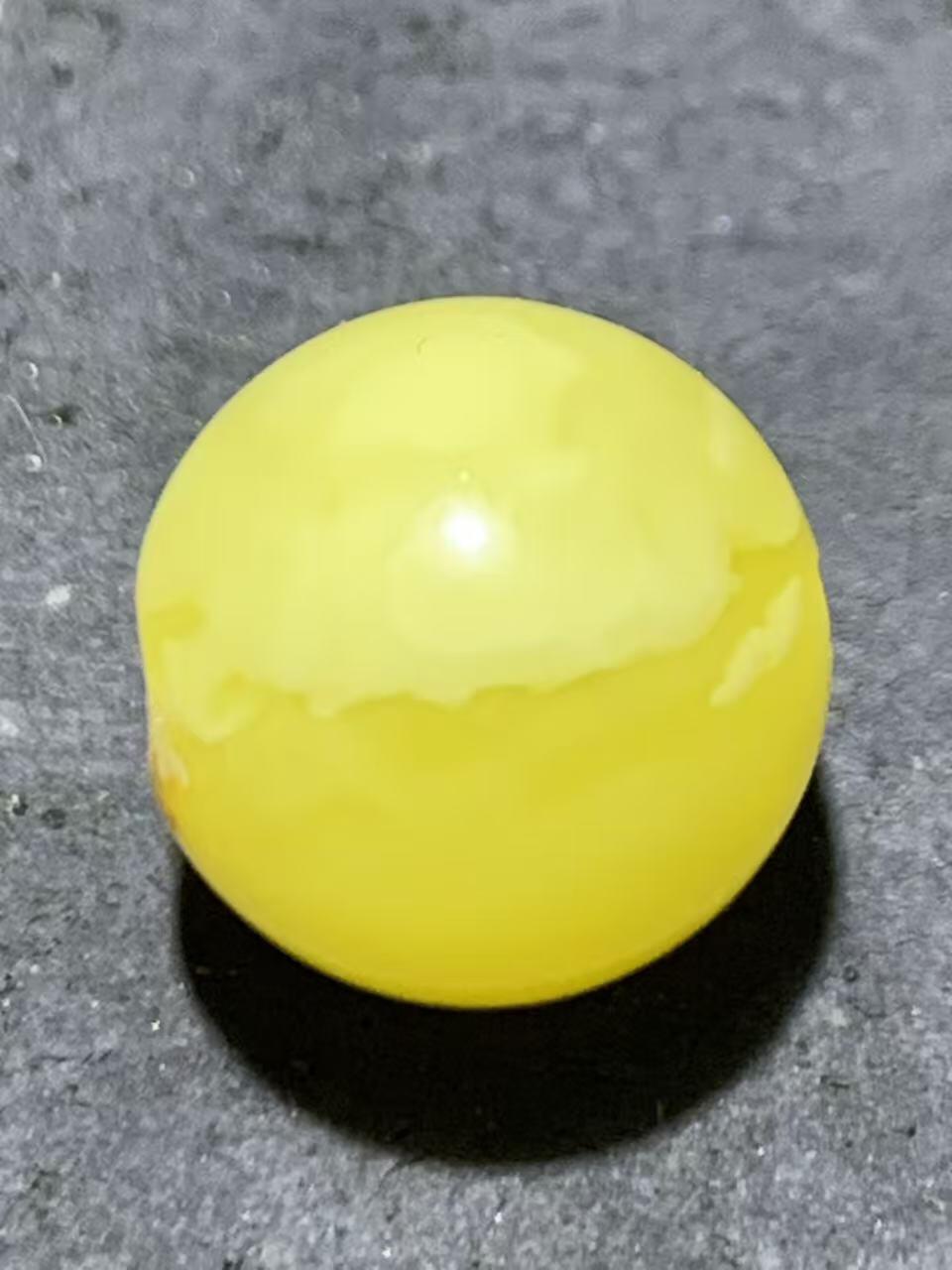 天然俄料原矿蜜蜡通货圆珠一颗