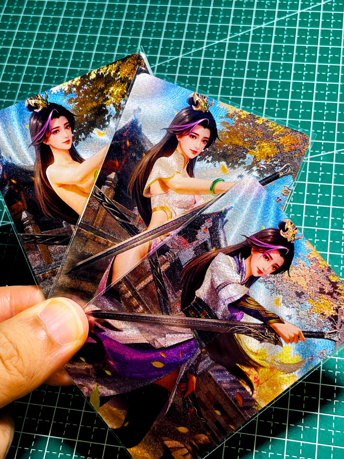 【关注参拍有赠卡】显眼宝31期  逝者如斯夫不舍昼夜 五月卡牌     原创五林系列卡   3建模   恒山派   共3张   粗闪精扣工艺  小卡尺寸  60*87