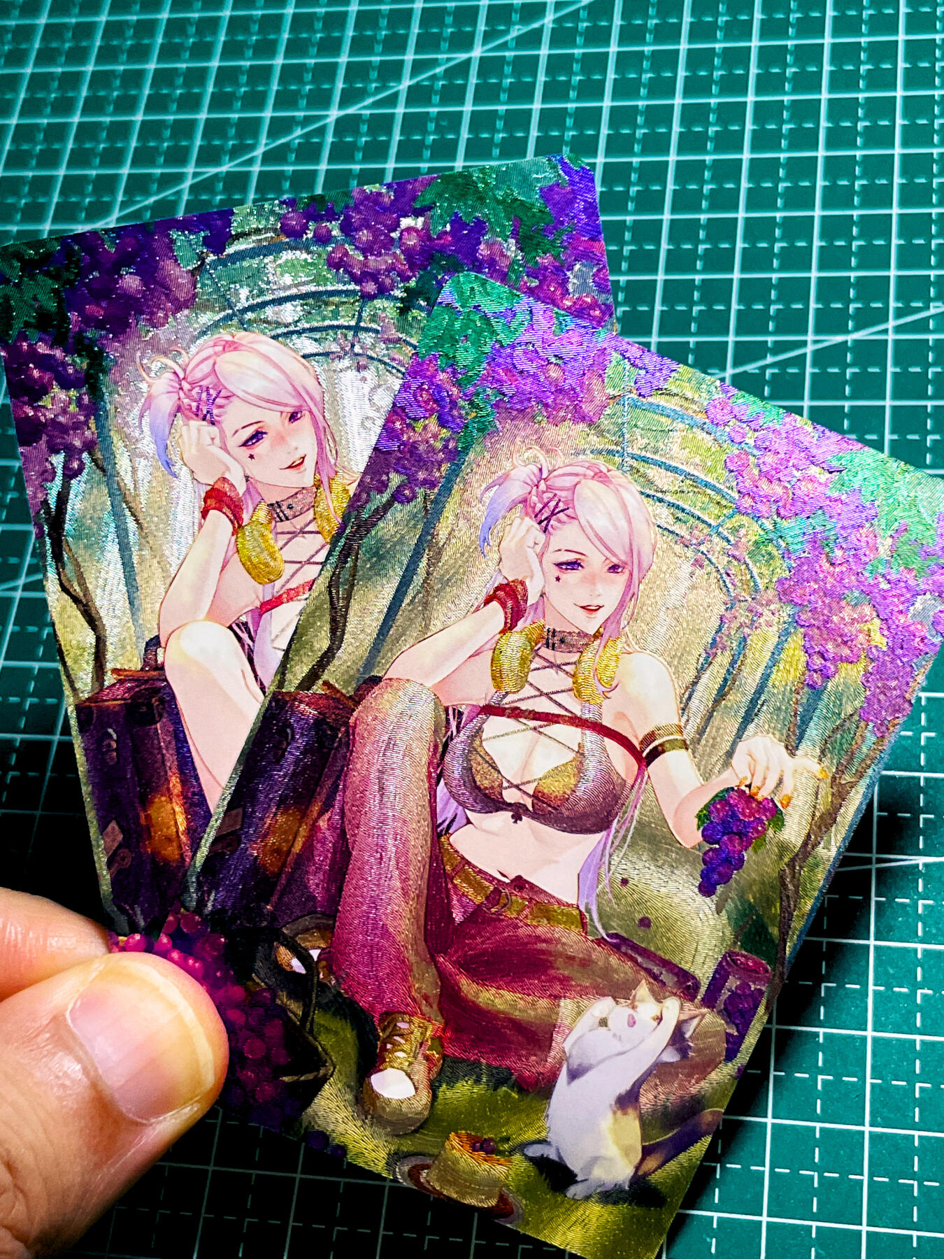 【关注参拍有赠卡】显眼宝31期  逝者如斯夫不舍昼夜 砖家卡牌     原创萌宠系列卡   矮脚猫艺术对卡   共2张   粗闪精扣工艺  小卡尺寸  60*87