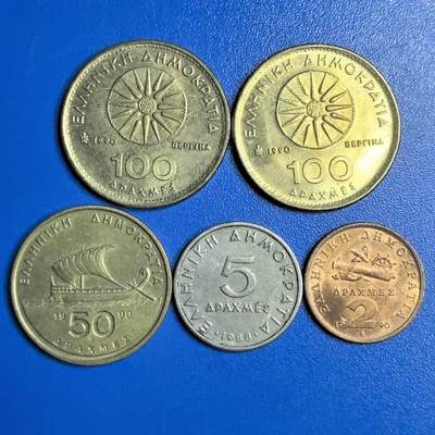 各国家硬币 无佣金 - 希腊5个