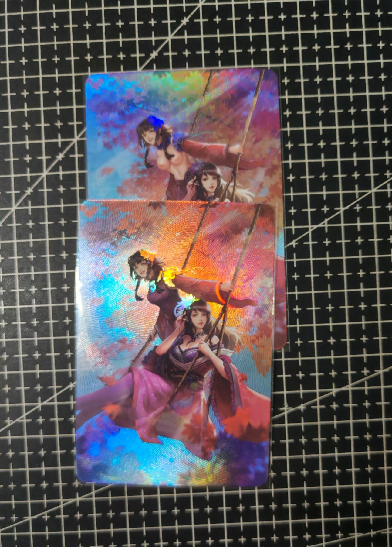 铃鹿第七期（提示一：自制卡难免瑕疵，可能存在撞角爆边等出厂瑕疵，介意慎拍；提示二：参拍请慎重，跑单押金不退的）） 火猪绝版艺术满赠卡三国对卡二乔