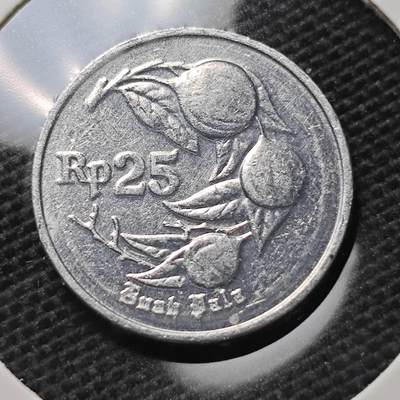 KK钱币收藏小铺 第334期 2月预留时间 周末发货 -  印度尼西亚25卢比