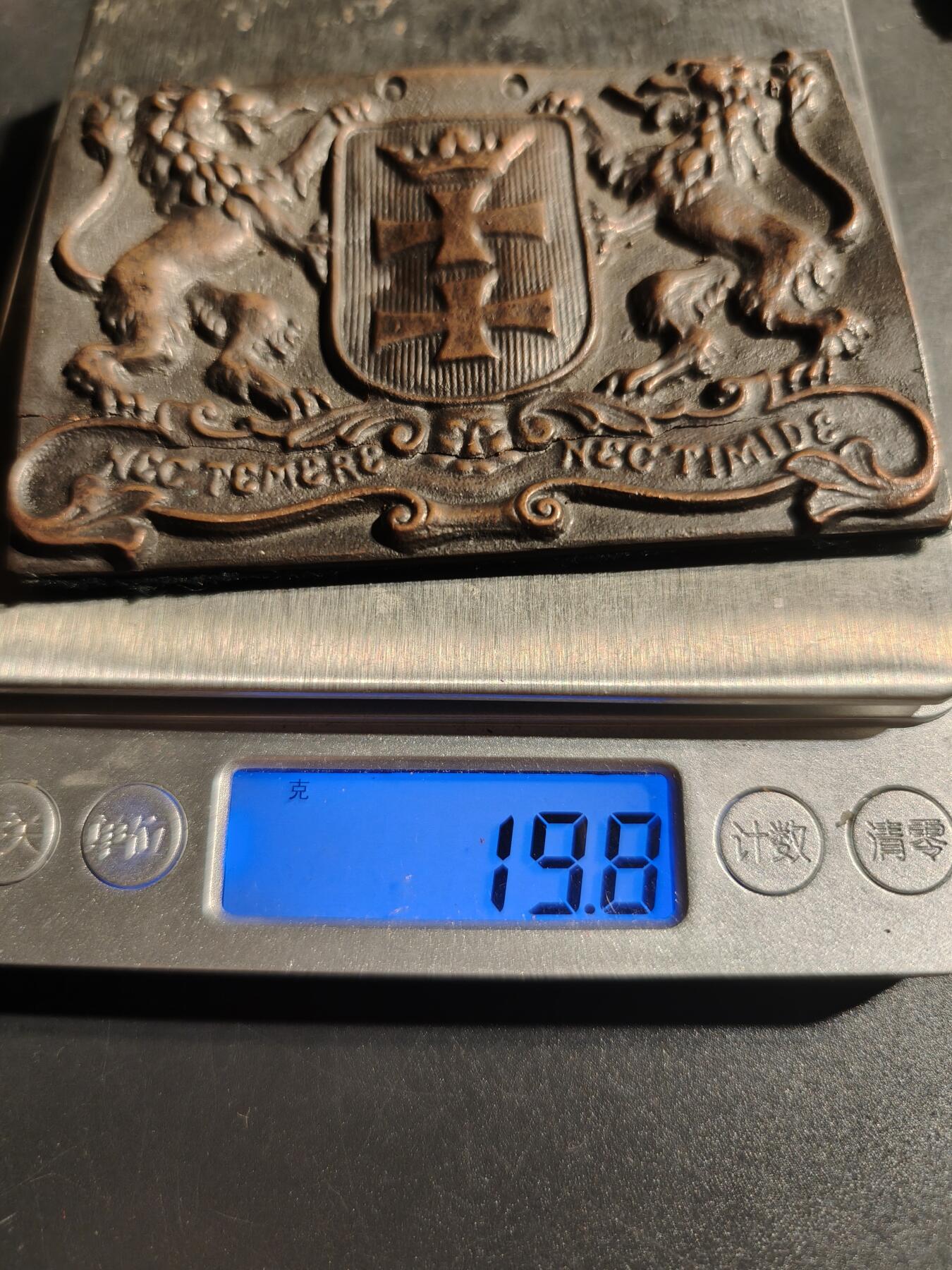 老王徽章第148期 波兰格但斯克市城市纹章章牌    大尺寸90×60mm   重量19.8g