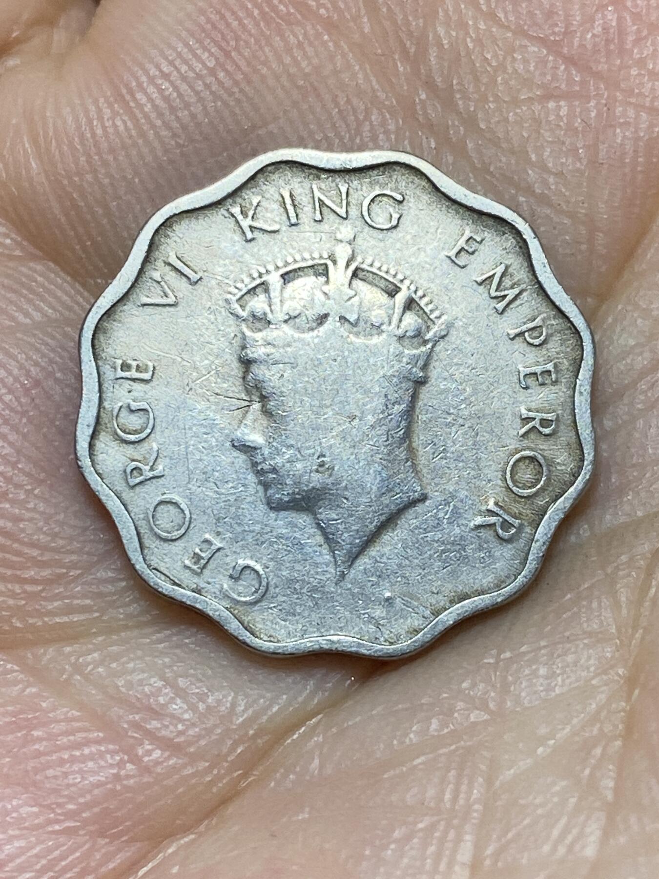 2025年第八十九场(总第一百一十五场）外国好品散币(免佣金) 英属印度1939年1安娜(乔治六世第一版大王冠，年份下带点b版孟买造)