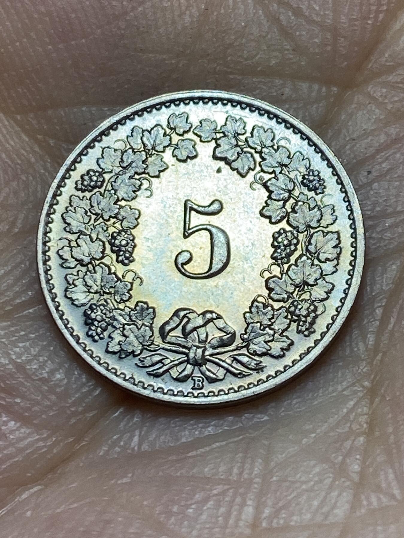 2025年第八十九场(总第一百一十五场）外国好品散币(免佣金) 精美绝伦极品–瑞士🇨🇭1927年5分(第二版，B标伯尔尼造)