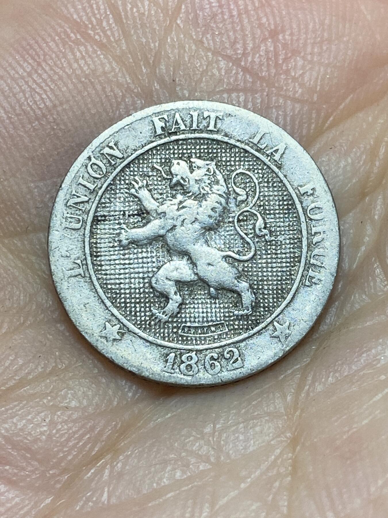 2025年第八十九场(总第一百一十五场）外国好品散币(免佣金) 比利时🇧🇪1862年5分(利奥波德一世时期)