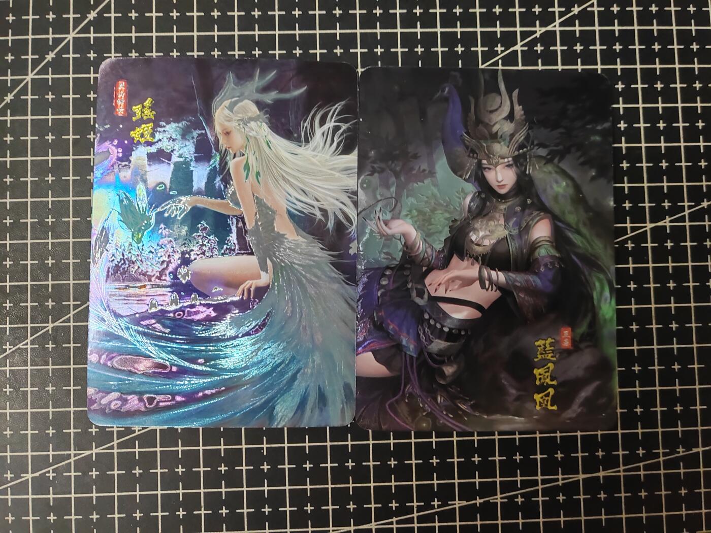 铃鹿第七期（提示一：自制卡难免瑕疵，可能存在撞角爆边等出厂瑕疵，介意慎拍；提示二：参拍请慎重，跑单押金不退的）） 白花光刻古风美女对卡