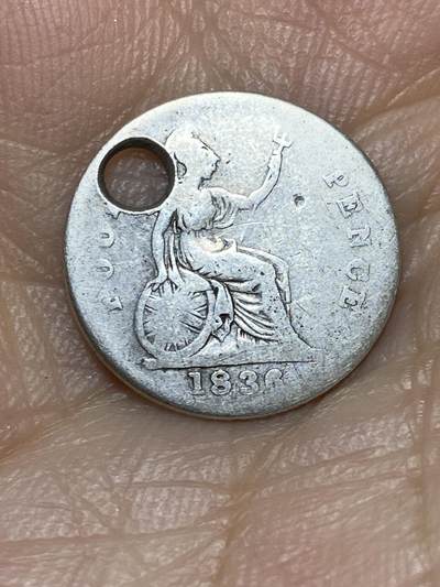2025年第八十九场(总第一百一十五场）外国好品散币(免佣金) - 稀少打孔–英国🇬🇧1836年4便士银币(威廉四世时期，Groat 版，首发年仅发行2年，925高银)