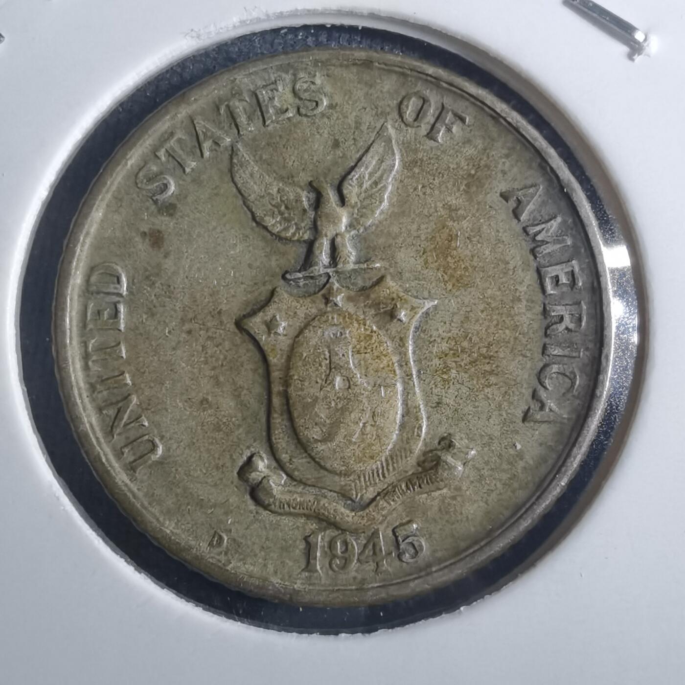 沼泽如烟--第835场 菲律宾1945年二十分银币