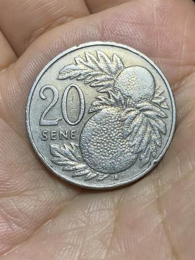 2025年第八十九场(总第一百一十五场）外国好品散币(免佣金) - 萨摩亚🇼🇸1974年20分(第二套流通硬币)