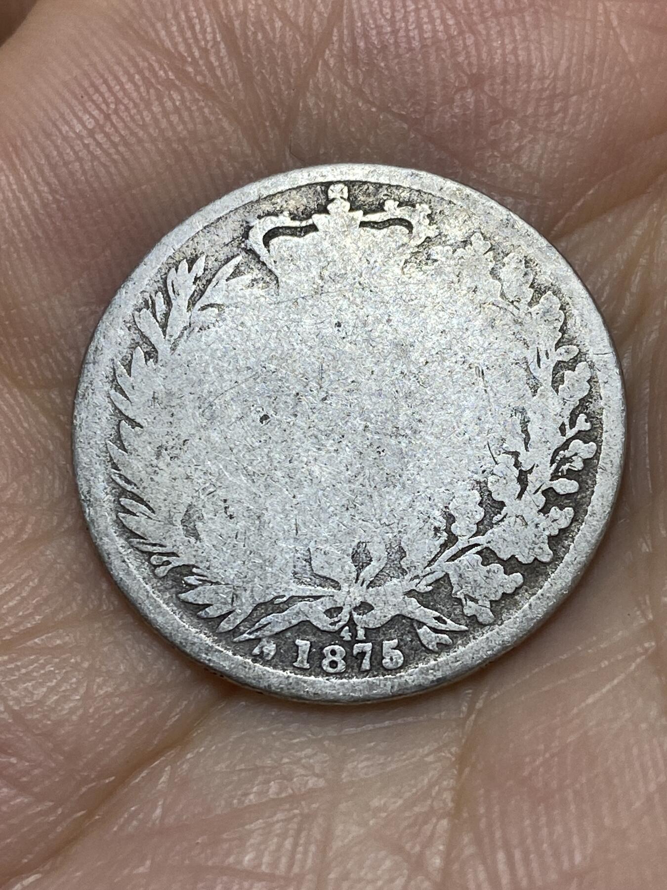 2025年第八十九场(总第一百一十五场）外国好品散币(免佣金) 英国🇬🇧1875年1先令银币(维多利亚女王青年，第三版)