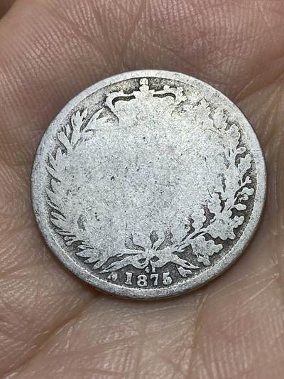 2025年第八十九场(总第一百一十五场）外国好品散币(免佣金) - 英国🇬🇧1875年1先令银币(维多利亚女王青年，第三版)