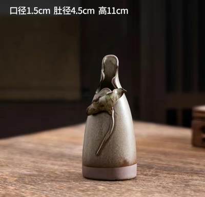 仿古陶瓷小花瓶专场 - 手捏禅意花瓶四
