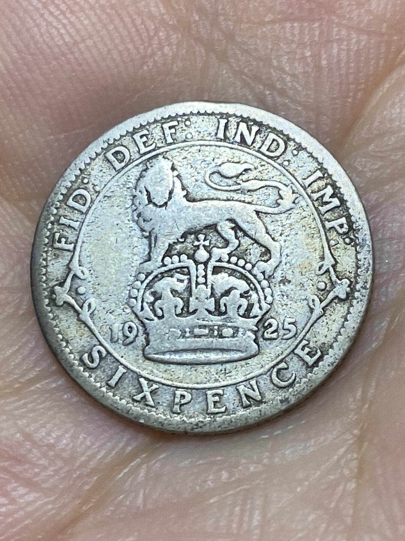 2025年第八十九场(总第一百一十五场）外国好品散币(免佣金) 英国🇬🇧1925年6便士银币(乔治五世第二版，500银)