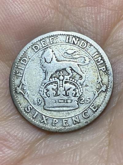 2025年第八十九场(总第一百一十五场）外国好品散币(免佣金) - 英国🇬🇧1925年6便士银币(乔治五世第二版，500银)