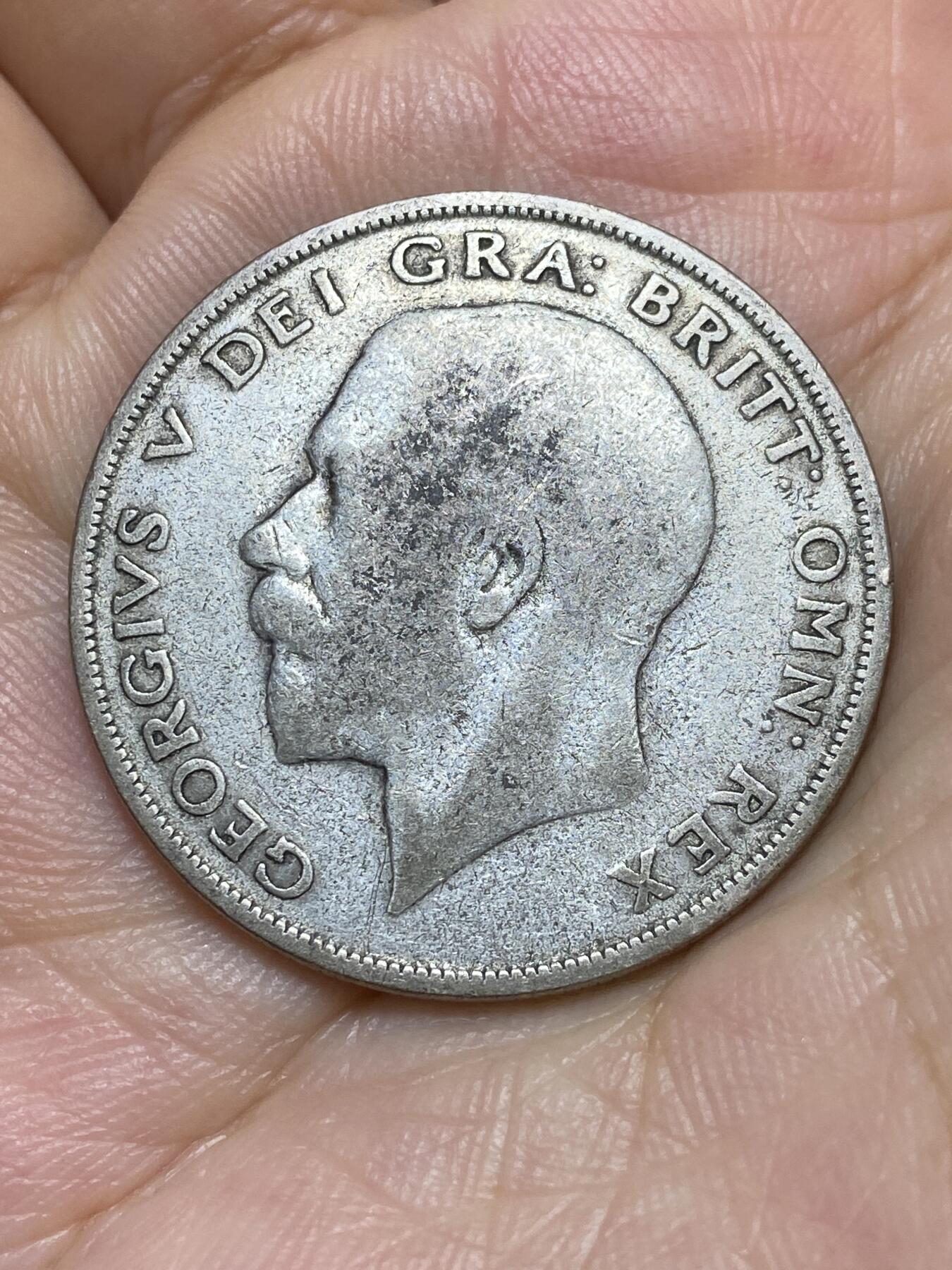 2025年第八十九场(总第一百一十五场）外国好品散币(免佣金) 英国🇬🇧1923年半克朗银币(乔治五世第三版，500银)